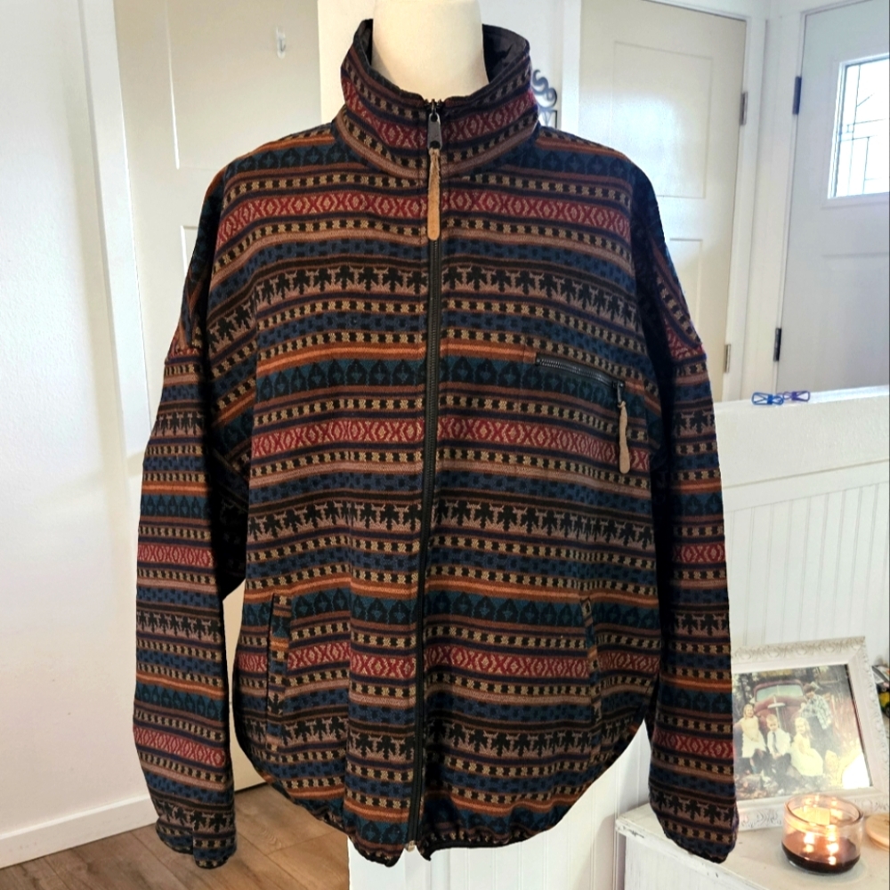 NWT'S - PENDLETON - Mens Multi-Color Reversable Windbreaker Jacket, Size XL